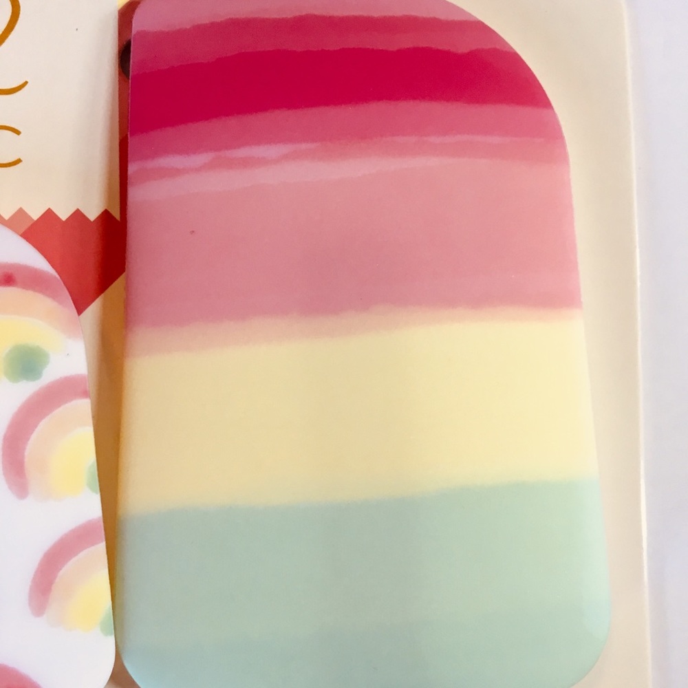 2 Rainbow Silicone Spatulas Ombré Happy Kitchen - Picture 2 of 6